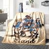 Custom Name Three Musketeers Theme Printed Blanket Perfect For Couch Bed Travel Outdoor Use Machine Washable Cozy Durable