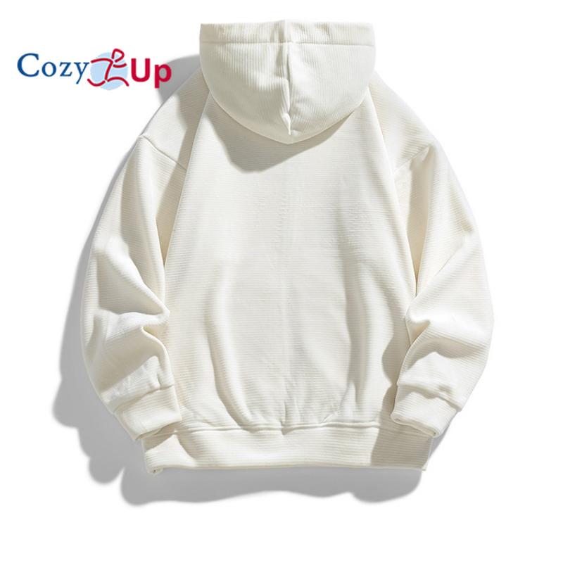 Cozy Up  Hoodies for Men Heavyweight Fleece Sweatshirt - Full Zip Up Thick Sherpa Lined