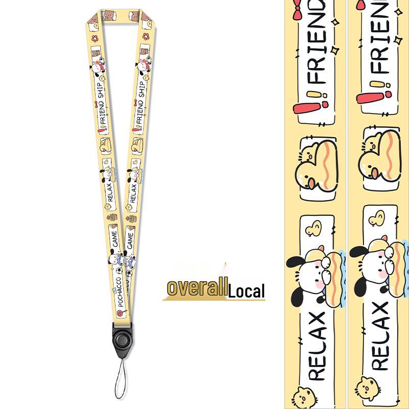 Lanyard Nero Multifunzionale Personalizzato Creativo con Porta Badge Separato per Badge Identificativi dei Dipendenti.
