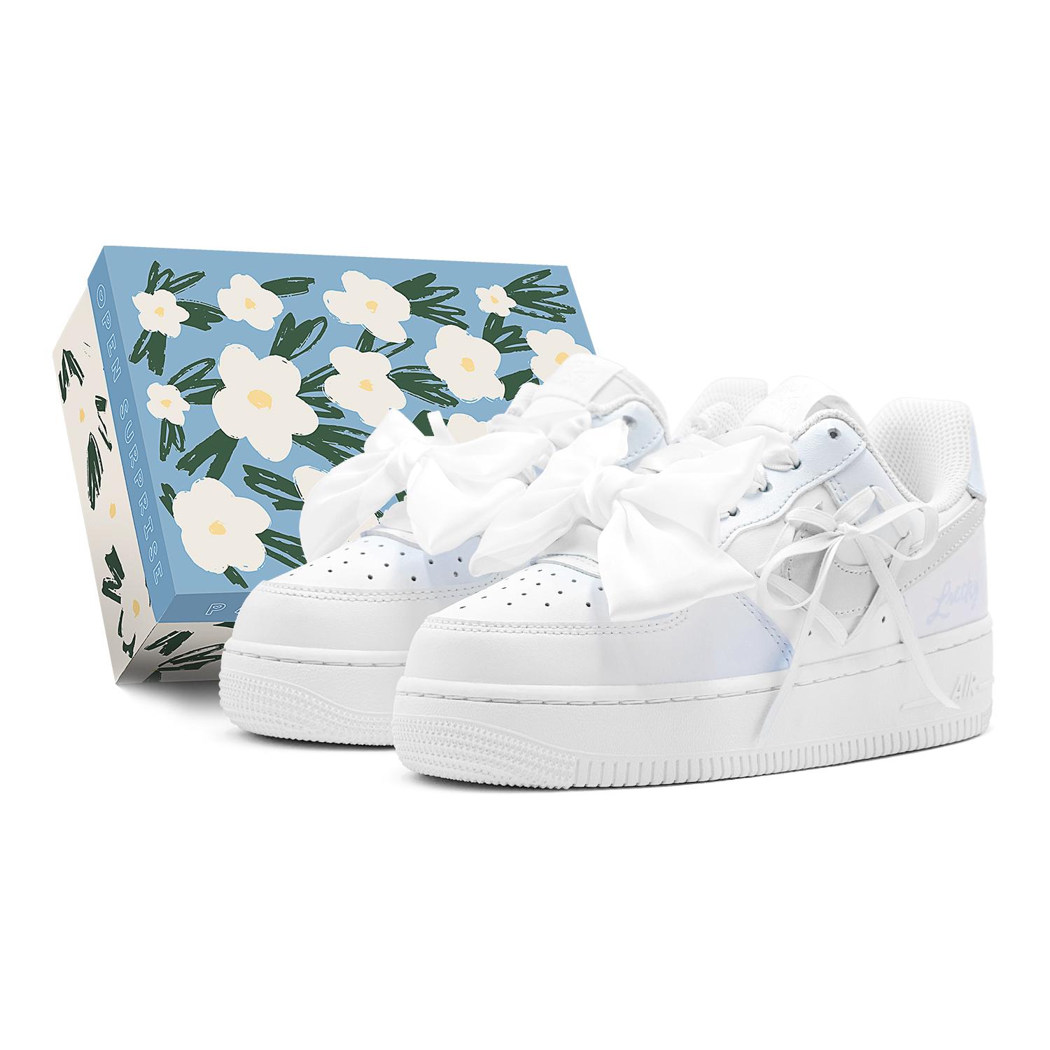 

Nike Air Force 1 Air Force 1, Романтичний Щасливий, Синє Серце, Дівчача Стрічка, Графіті Нековзкий Низький Верх DH2920-111(КомандаS-S-КОРОБКА) 38.5