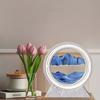 Sandscape Moving Sand Art Picture Quicksand Table Lamp Liquid Hourglass Dynamic Flowing Sand Painting Night Light Home Decor