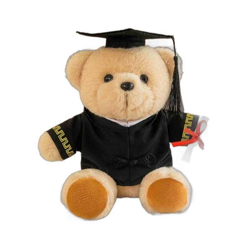 Graduation Bear Doll Plush Kindergarten University Gifts Merchandise Bachelor'S Clothing Send High School Entrance Examination Refueling Commemoration