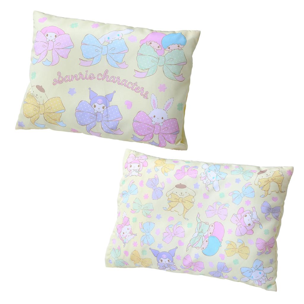 Nishikawa Sanrio Characters Pillow 37X27cm Washable for Children Comes with a Removable Cover Fits Your Head Yellow LH63122072 [Nishikawa] Children's