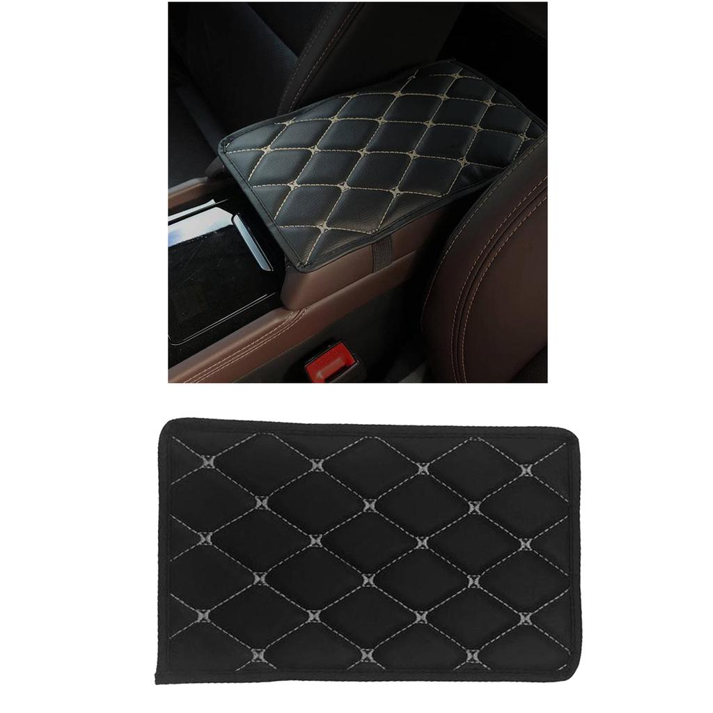Leather Cars Armrest Covers, Auto Arm Rest Storage Carpet Protectors Pad, Car Styling