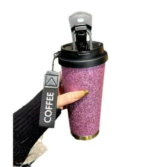316 Titanium-Plated Antibacterial Thermos with Straw - Portable, Durable, and Stylish