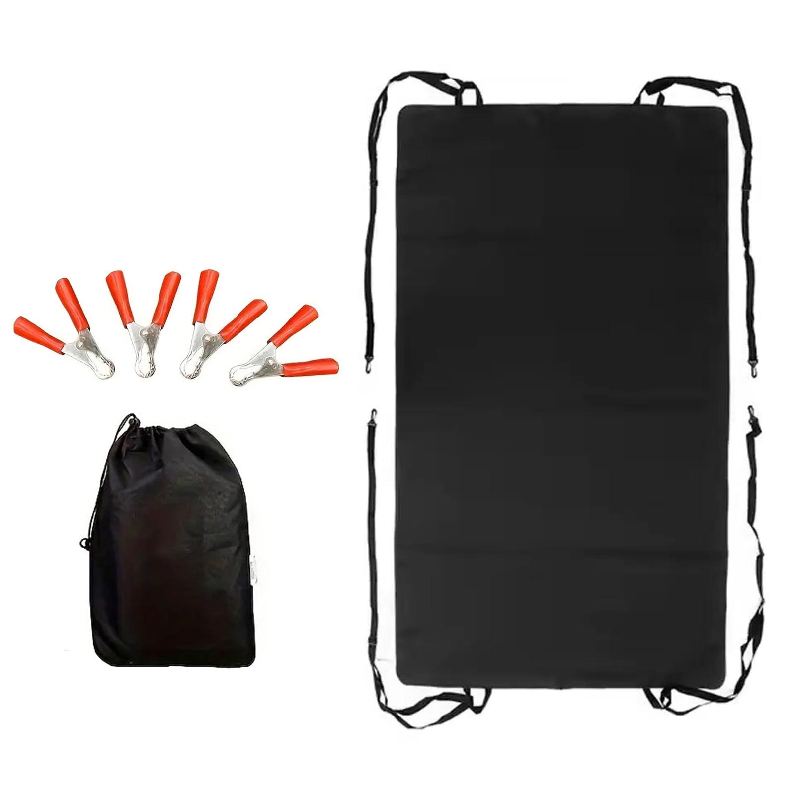 

Protective Tailgates Awning Heat Reduction Easy to Clean Rear Awning Trailer Tailgates Sun Cover for Road Trips & Camper 176x114cm
