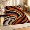 Tigerfellstreifen Korallenfleece-Decke Wildkatzenmuster