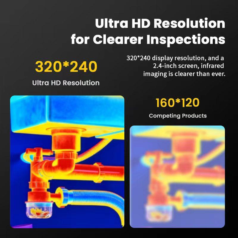 Portable Infrared Thermal Imager with Long-Lasting Battery and 320×240 HD Resolution