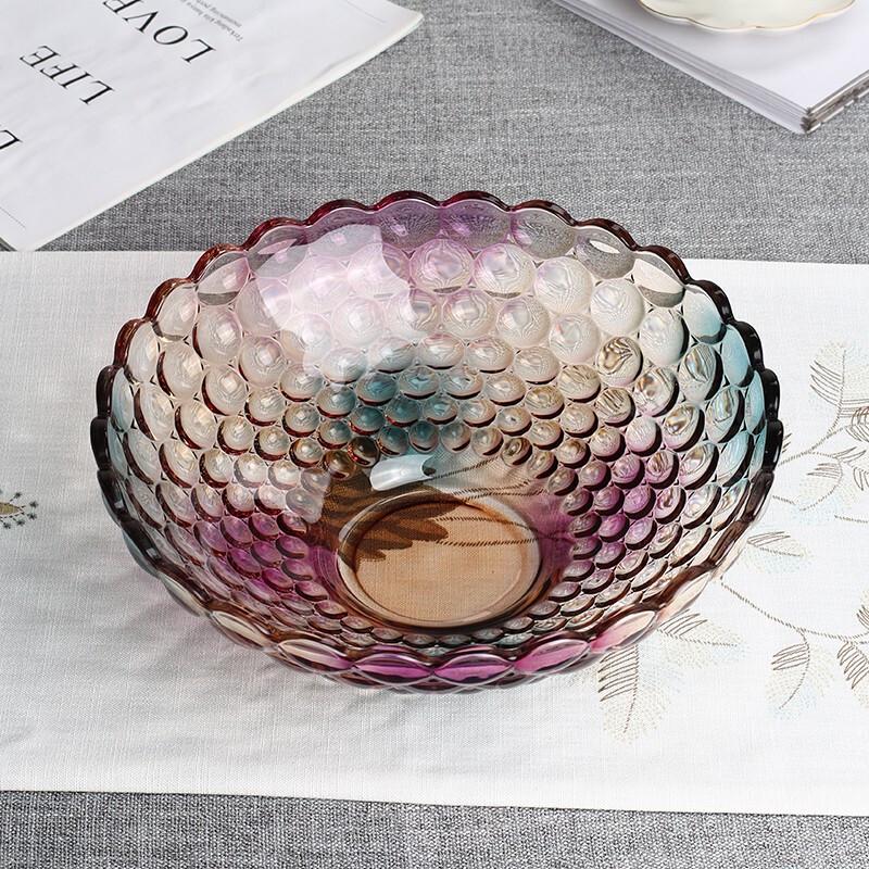 Разноцветная Хрустальная Стеклянная Ваза для Фруктов и Конфет