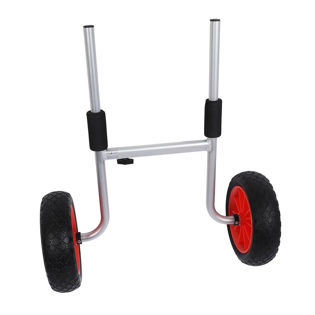 Canoe Carrier Dolly Adjustable Foldable 10in Tires Powder Coated Aluminum Kayak Transport Cart for S