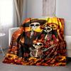1pc Sugar Skulls Blanket Lightweight Flannel Blanket Throw Blanket For Sofa, Bed, Travel, Camping, Livingroom, Couch, Chair, And Bed yy2509026146