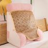 Summer New Corduroy Cool Cushion Waistrest Full Fit Large Backrest Multi Functional Solid Color Cool Cushion Waistrest