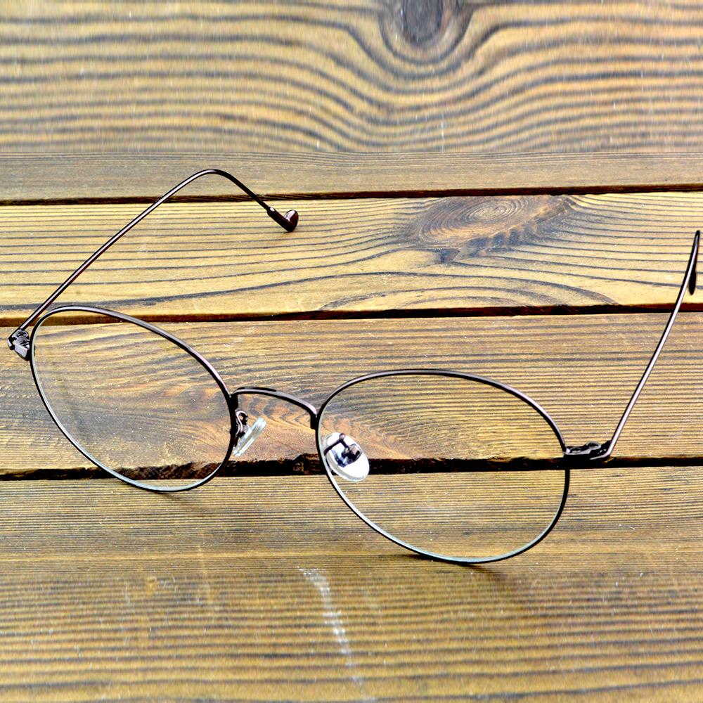 Titanium Round Optical Glasses Frame – Classic Academic Style Lightweight Metal Eyewear for Men and Women