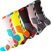 Meias de Basquete Elite Color Block – Cano Longo Moderno para Homens e Mulheres