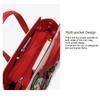 High-end PU Leather Women's Handbag Practical Front Back Two-side Use Ladies Crossbody Bag Fashion Splicing Fresh Sweet Fruit Embroidery Messenger Bag