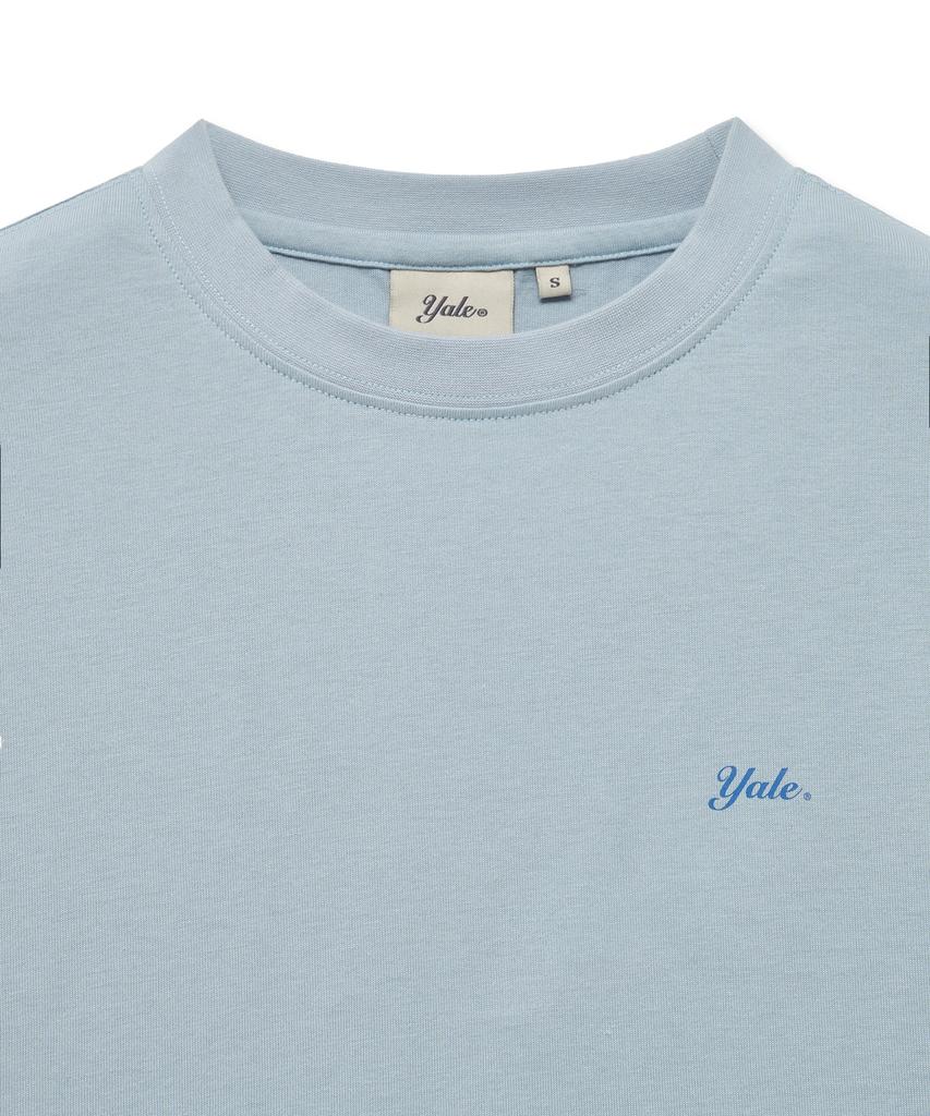 YALE Women'S Stitch Point T-Shirt_Blue Grey
