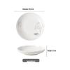 Huaqingge Romantic Ceramic Dinner Plate Set