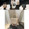 Korean Fashion Pu Rivets Small Square Bag With Stitching Detail And Interior Card Slot For Casual Outings