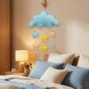 3D Nursery Room Pendant Heart/Star Design Rainbow Cloud Garland Cloud Pendant  Photo Props