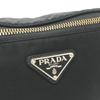 PRADA VL033 triangle plate Waist Pouch Bag body bag Nylon Black