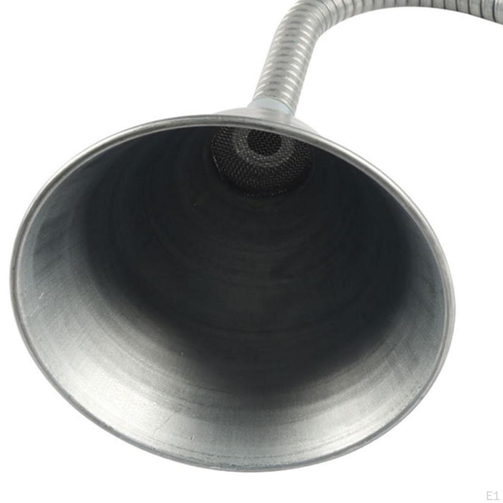 Steel Bendable Spout Funnel with Filter Automotive High Accuracy Extended Oil for