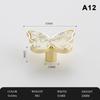 Butterfly Shaped Cabinet Knobs Unique Chinese Painting Pattern Easy Install Furniture Handles for Wardrobe Drawer
