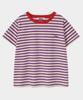 FALLETT Striped Slim Fit Short Sleeve T-Shirt Ivory