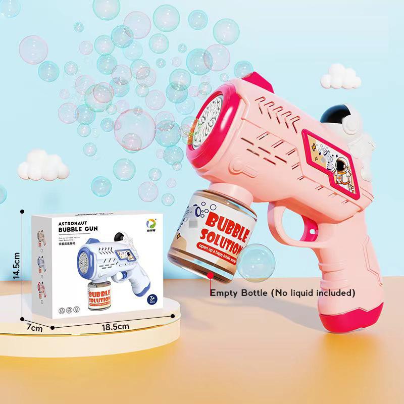 Automaatne Mullipüstol Lastele Väikelastele, 8 Auguga Pardi Mullimasin Püstol LED Valgusega Mullipuhumismasin Väljas Mängitavad Mullimänguasjad