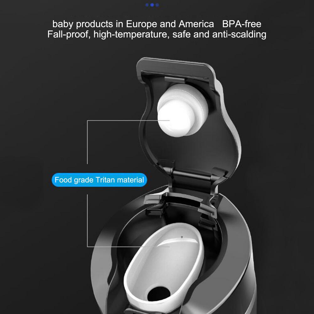 12V/24V 75-90W 450ml LCD Display Vehicle Heating Cup Car Smart Coffee Heat Preservation Touch Screen Travel Electric Thermo Mug