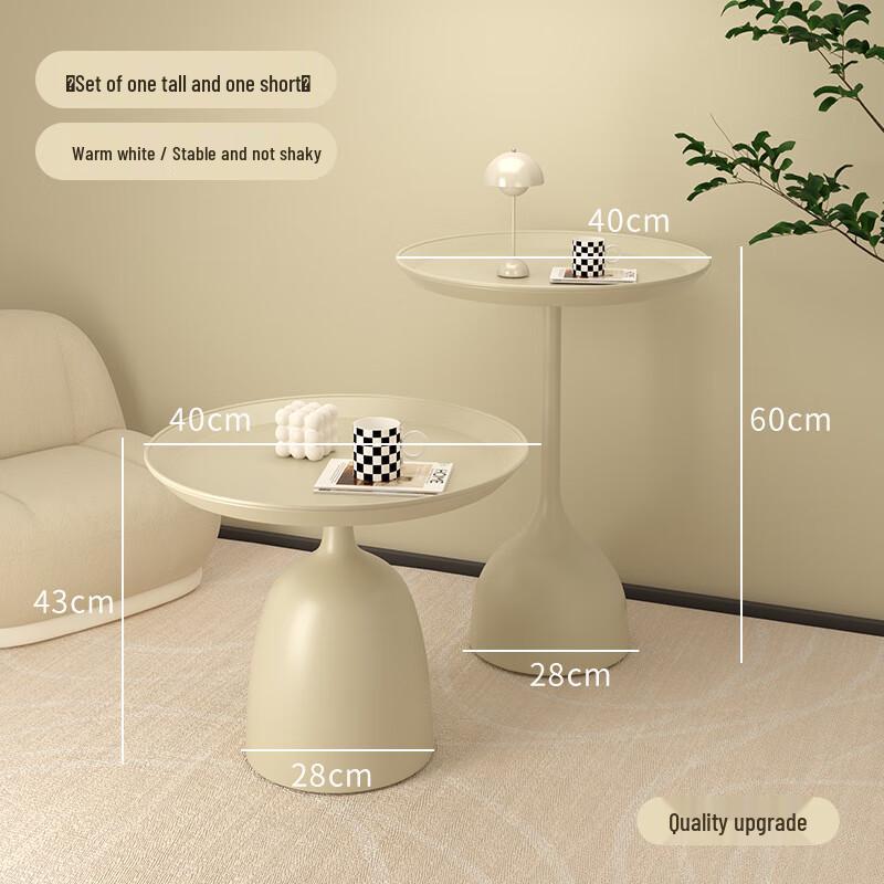 Modern Round Sintered Stone Coffee Side Table