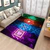 Cartoon Gamer Gamepad Rug Non-Slip Floor Mat for Kids Bedroom Living Room Sofa Kitchen Decor