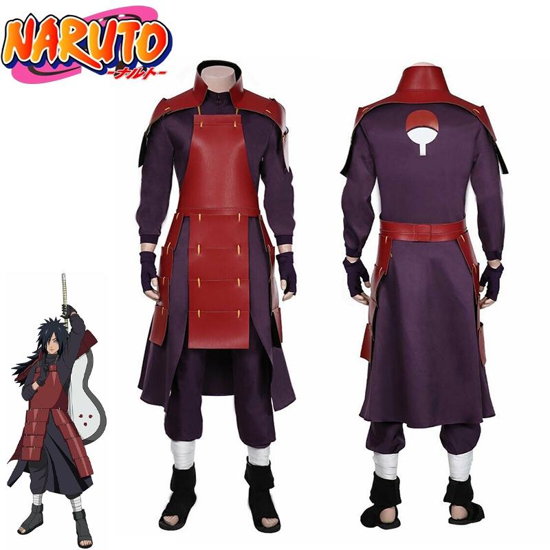 Uchiha Madara Naruto Cosplay Costume Halloween Carnival Suit Outfit Party Xmas