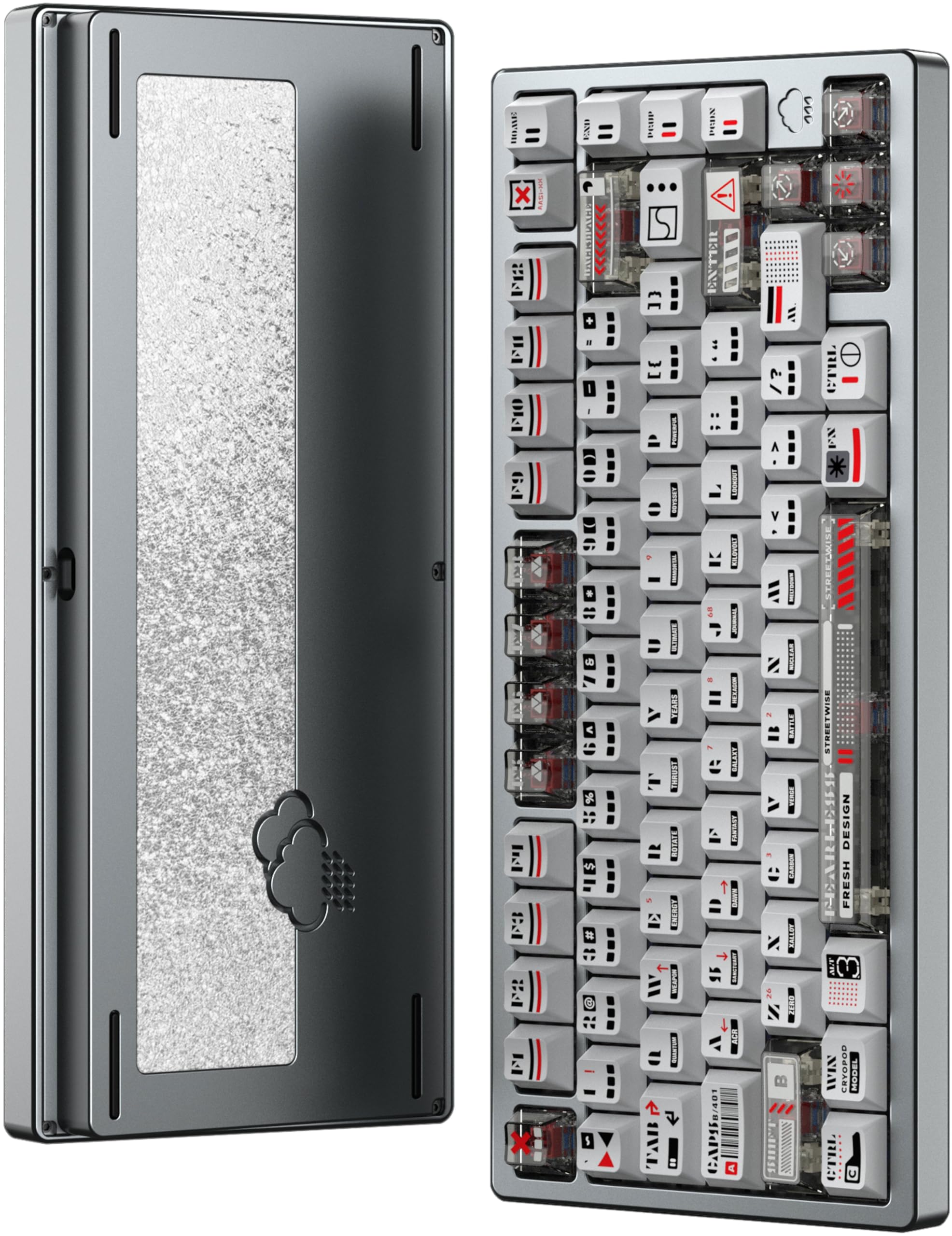 

WOBKEY RAINY 75 KOM RGB Сумісна з тригерами Ігрова Магнітна Алюмінієва Клавіатура Swan Keys RT RT/TTC Перемикачі/Rapid Клавіатура/Повний Корпус/Сумісна з гарячою заміною/RGB/Висока