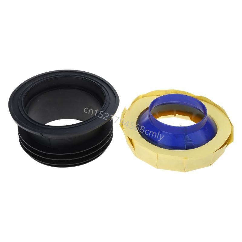Toilet Bowl Gasket Flange Rings Toilet Spill Sealing Rings Easy Installation 6XDE