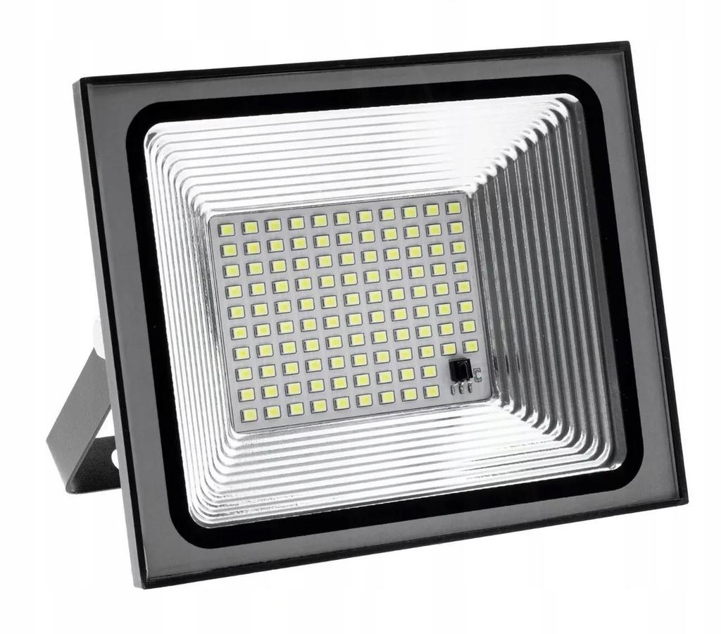 Solar Halogen Lamp with Twilight Sensor 50W Remote Control Lamp 206 LED 3Ah 5m Aluminum
