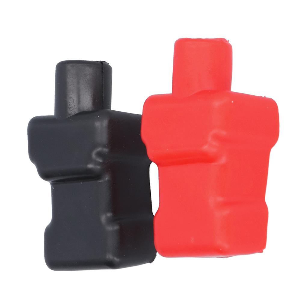 2pcs Universal Battery Terminal Covers Rubber Positive Negative Protective Boot Cap Car Accessories