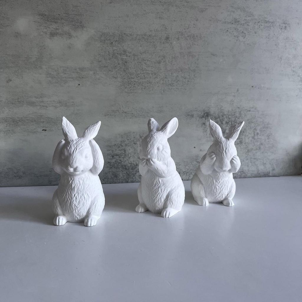 Easter Rabbit Design Silicone Mold Functional Silicone Ornament Mold For Making Easter Rabbit Crafts And Keepsakes