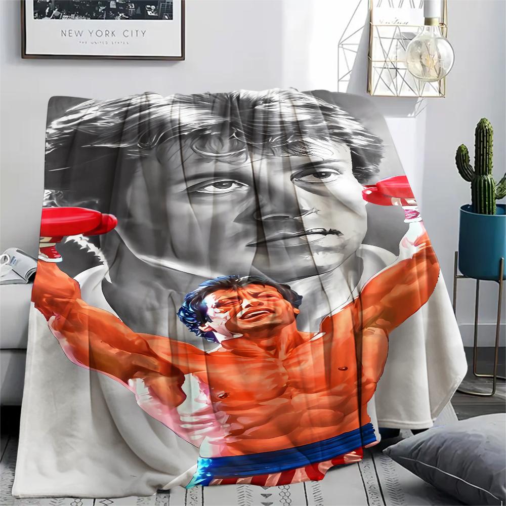 1pz Coperta in Flanella con Stampa Rocciosa, Alta Qualità per Tutte le Stagioni, Decorazione per la Casa, Calore e Comfort, Perfetta per Regali di Natale