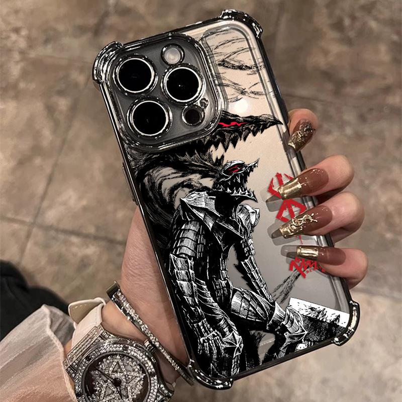 Hot Anime B-BerserkS Cool Plating Phone Case For Google Pixel 10 9 8 7 9a 8a 7a Pro XL 5G Anti Fall Airbag