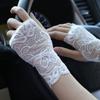 Breathable Women Sunscreen Gloves 10/15/18/21cm Driving Gloves  Wedding Events