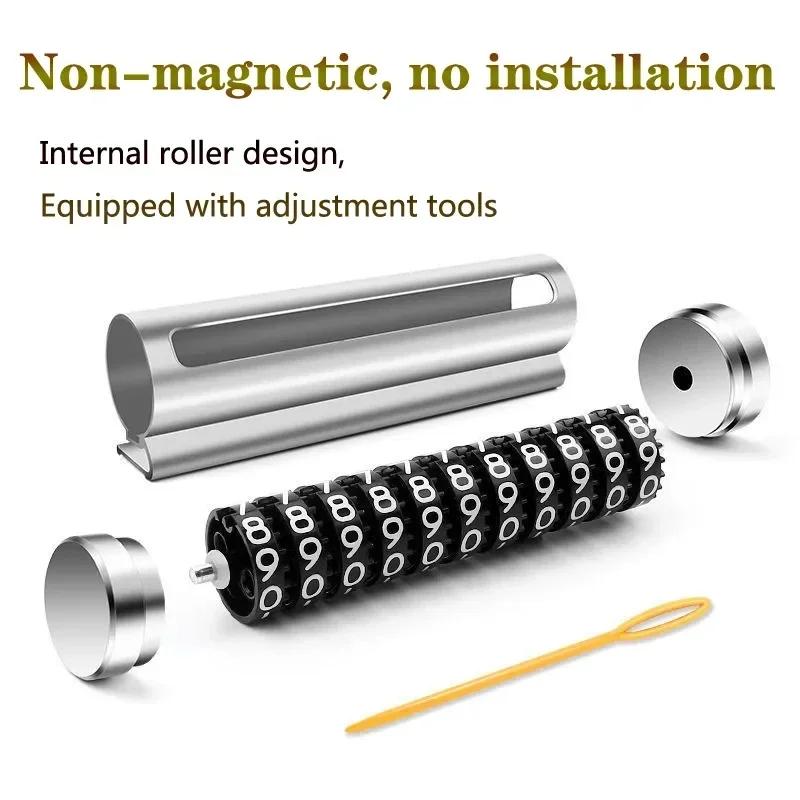 Metal Car Temporary Parking Card Universal Rotate Phone Number Plate Roller Adjustment Alloy Stickers Park Card Auto Accessories