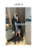 Moqie Retro Wool Plaid A-line Slimming Skirt MQ1000