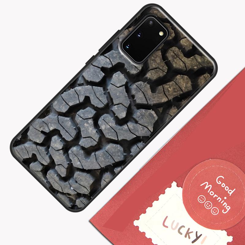 Tire Tread Wheel Phone Case For Samsung Galaxy S24 Ultra S20 S21 S22 S23 S25 Plus S9 S10 S24 FE Cover Shell