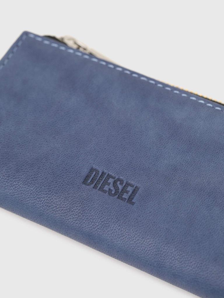 Husă cu carduri multiple din piele Nappa cu breloc X08165P0550 UNI Blue T6033 [Diesel] Femei