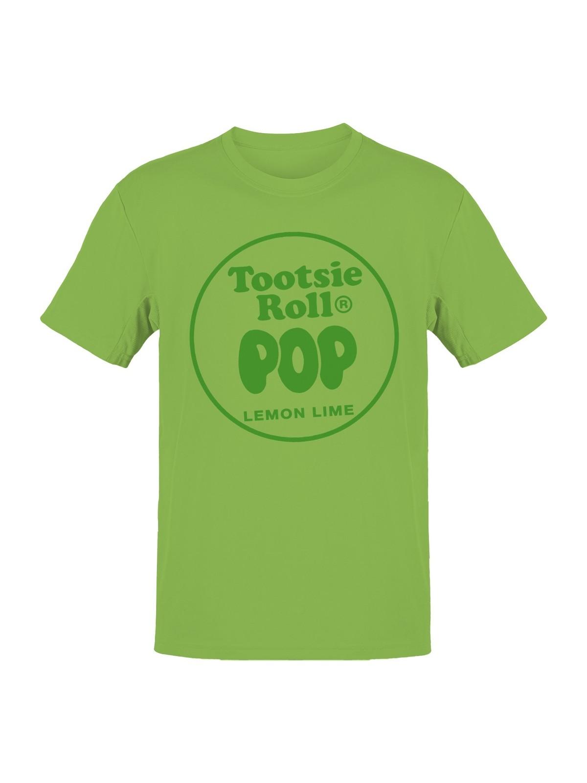 Officially Licensed Tootsie Roll Lemon Lime Tootsie Roll Pop Mens T-shirt S