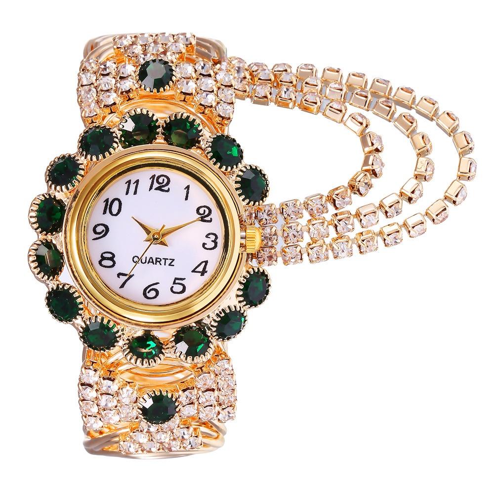 Luxury Rhinestone Women Watches Fashion Adjustable Bangle Ladies Quartz Wristwatch Reloj Mujer