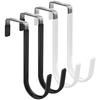 Door Hangers Hooks with Rubber Organizer Hooks for Living Room, Bathroom, Bedroom, Kitchen Hanging Clothes, Towels, Hats, Coats
