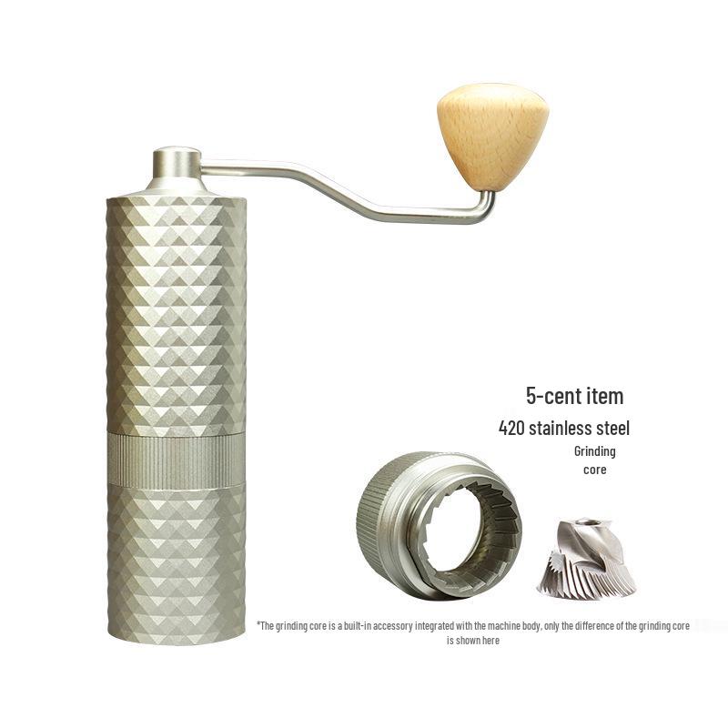 

Портативная кофемолка с ручным приводом и стальным сердечником CNC420