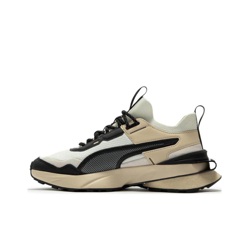 Puma Pwrframe Fabric Layered Cowhide Synthetic Leather Comfortable Versatile Balance Low-Top Casual Shoes Unisex Sneaker Gray Black 390037-01