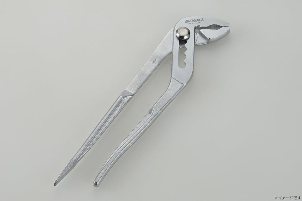 Takagi Wasserpumpenzange mit 250 mm Hergestellt in Verstellbar Hält Rohre bis zu 51 mm Außendurchmesser Sicher Flachkopf Sanitärwartungsschraubendreher, TKWP-250, Japan,